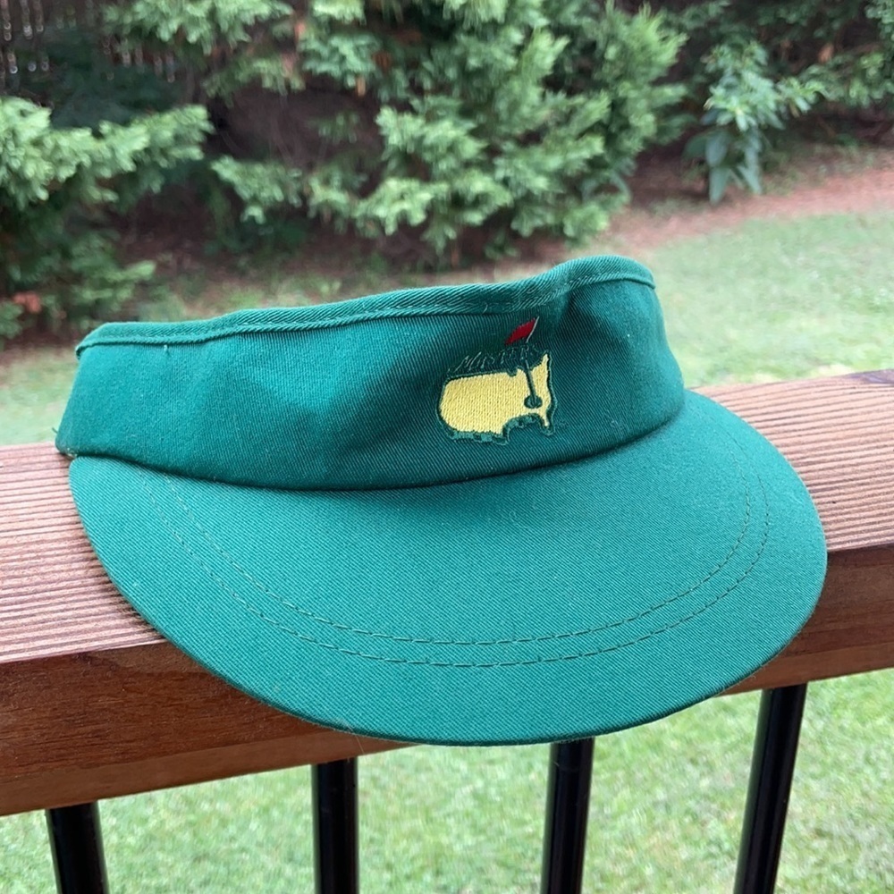 Masters green golf sun visor